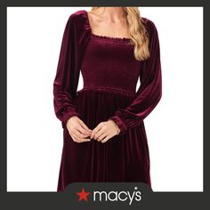 in stock Long Sleeve Velvet Dress, My Style Outfits, Shop Clothes, Party Dresses For Women, Babydoll Dress, Womens Maxi Dresses, Velvet Dress, Cocktail Dress Party, Spandex Fabric