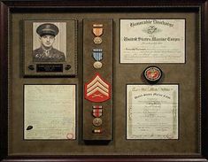 Display Medals, Memory Boards, Military Shadow Box, Genealogy Scrapbooking, Heritage Scrapbooking, Memory Boxes, Military Memorabilia