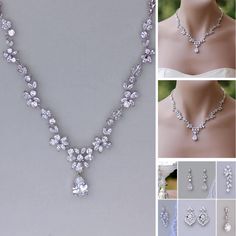 #bridaljewelry #weddingjewelry #crystalnecklace #bridalnecklace #weddingnecklace #bridesmaidnecklace #crystaljewelry #collierdecristal #bridaljewelry2017 #zirconnecklace #collierdemariée #kristallschmuck #kristallhalskette Crystal Wedding Necklace, Bridal Necklaces, Coordinates Jewelry, Backdrops Necklace, Bridal Pearl Necklace, Beaded Cuff, Necklace Wedding, Bridesmaid Necklace, Necklace Crystal