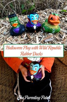 halloween play with wild repaphica rubber ducks from the parent and child's perspective