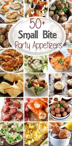 50 + small bite party appetizers