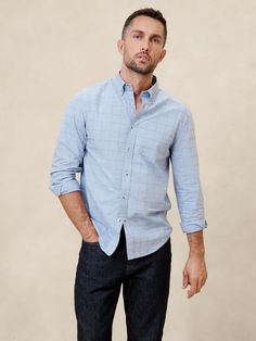 Slim Softwash Cotton Shirt | Banana Republic Factory Cotton Slim Fit Tops For Fall, Cotton Button-up Tops For Casual Gatherings, Fitted Cotton Shirt For Fall, Everyday Fitted Cotton Shirt, Fall Cotton Fitted Shirt, Cotton Shirt For Casual Gatherings In Fall, Cotton Shirt With Spread Collar, Casual Cotton Shirt For Fall Gatherings, Slim Fit Cotton Shirt With Spread Collar