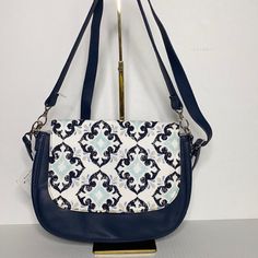 New Can Be Used Like Shoulder Bag Or Crossbody Bag Color Navy Classic Convertible, Thirty One Purses, Blue Crossbody Bag With Anti-theft Pocket, Gray Handbags, Hobo Crossbody Bag, Purple Backpack, Tote Organization, Thirty One Bags, Convertible Bags