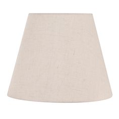 a beige lamp shade on a white background