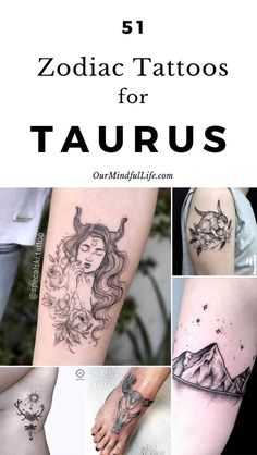 zodiac tattoos for taurus are the most popular tattoo designs and they're easy to draw