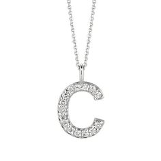 0.15 Carat Natural Diamond C Necklace 14K White Gold     100% Natural Diamonds, Not Enhanced in any way Round Cut Diamond Necklace with 18'' chain       0.15CT     G-H      SI       14K White Gold   Pave style  1.3 gram     1/2 inch in height, 5/16 inch in width     15 diamonds         N5403WD-C ALL OUR ITEMS ARE MADE TO ORDER. ALL ITEMS AVAILABLE TO BE ORDERED IN 14K WHITE, ROSE OR YELLOW GOLD UPON REQUEST. All Chains of Pendants and Necklaces Can be Requested in 16'' or 18'' Length. . This ite C Necklace, Elegant Diamond White Initial Pendant Necklace, Elegant White Diamond Initial Pendant Necklace, A Necklace Letter Diamond, A Necklace Letter Diamond Cursive, Luxury Necklace With Diamond Accents, Initial Pendant, White Gold Pendant Necklace, Diamond Initial Necklace, Gold G