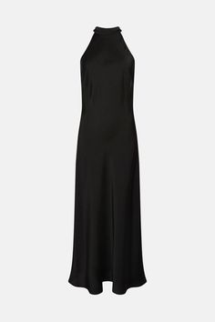 Crafted in satin, this midi dress is designed in a halter neck style with a figure-skimming fit. Elevated with backless detailing. Petite Evening Dresses, Halter Neck Midi Dress, Backless Slip Dress, Bride Lingerie, Spring Trends Outfits, Bridal Jumpsuit, Dresses Satin, Midi Dress Style, Guess Dress