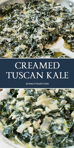 this creamy creamed tuscan kale is the perfect side dish for any meal