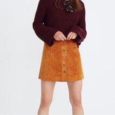 Madewell Tan Brown Velveteen A-Line Mini Skirt: Button-Front Edition Womens Size 2 Nwot Excellent Condition Questions? Leave A Comment Below! Chic Skirt With Snap Buttons For Fall, Chic Fall Skirt With Snap Buttons, Casual Spring Skirt With Button Cuffs, Brown Button Closure Mini Skirt For Fall, Brown Mini Skirt With Button Closure For Fall, Casual Skirt With Button Cuffs For Spring, Retro Bottoms With Button Closure For Fall, Fall Brown Mini Skirt With Button Closure, Trendy Brown Mini Skirt With Buttons