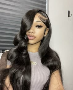 Pretty Braided Hairstyles, Hair Laid, Ponytail Styles, Baddie Hairstyles, Frontal Wig