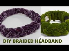 HOW TO MAKE BRAIDED HEADBAND WITH ELASTIC/ DIY PROJECT/ HEADBAND TUTORIAL - YouTube Diy Hair Bands For Women, Felt Headband Diy, Braided Headband Diy, Hair Ribbon Ideas, Homemade Hair Accessories, Diy Braided Headband, Sew For Christmas, How To Make Braids, Big Headbands