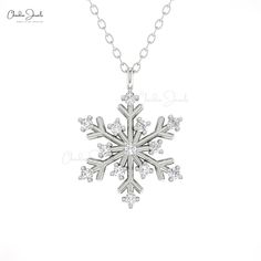 Description Here's a crafted description for the Genuine 1.5mm Round White Diamond Snowflake Floral Pendant in 14k Real Gold: "Embrace elegance with our prong-set snowflake pendant, adorned with genuine 1.5mm round white diamonds. Expertly crafted in 14k real gold, this hallmark jewelry piece exudes timeless beauty and sophistication. The gold chain shown in the pictures is just for reference and display purposes, in order pendant comes with a COMPLIMENTARY 925 SILVER CHAIN. Product Details SKU Snowflake Pendant, Floral Pendant, White Diamonds, Real Gold, Diamond Pendant, White Diamond, Diamond White, Timeless Beauty, Gold Chain