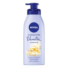 Nivea Oil Infused Body Lotion Vanilla and Almond Oil, 16.9 Fluid Ounce Women Smell Good, Nivea Vanilla, Lotion Vanilla, Nivea Lotion, Super Dry Skin, Hygiene Care, Bathroom Stuff