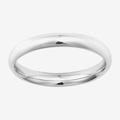 Ring Style: Bands, Stackable RingsFeatures: Nickel FreeMetal Color: WhiteMetal: Sterling SilverBand Width: 3mmCare: Wipe CleanCountry of Origin: Imported Favorite Rings, Sterling Silver Bands, Silver Band, Watch Bands, Fashion Rings, Band Rings, Jewellery And Watches, Sterling Silver Rings, Jewelry Collection