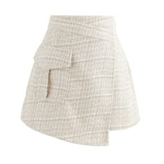 Suuper Cute Tweed Asymmetric Mini Skirt. Never Used. New With Tags. Size M Christian Dior Mini Skirt, Beige Asymmetrical Hem Bottoms For Fall, Chic Asymmetrical Skirt With Pockets, Tweed Mini Skirt With Pockets, Chic Tweed Skirt With Pockets, Casual Beige Asymmetrical Skirt, Casual Asymmetrical Beige Skirt, Chic Asymmetrical Skort With Pockets, Spring Beige Tweed Bottoms