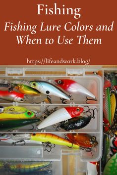 fishing lure colors and when to use them