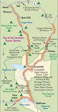 a map showing the location of red cliff state park