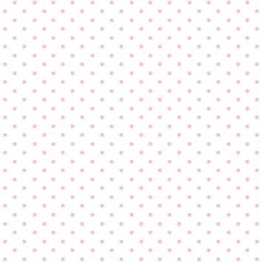 a white background with pink polka dots