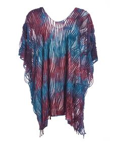 Layer up your look with the lightweight, breezy vibes of this sheer poncho sporting playful fringe along the hemline for a boho feel. 32'' long from high point of shoulder to hem Fits sizes 2 to 12 100% viscose, Silk feeling Hand wash; dry flat Casual Summer Poncho With Fringe, Multicolor Poncho For Beach Cover-up In Summer, Flowy Bohemian Poncho For Beach Cover-up, Bohemian Batwing Sleeve Summer Cover-up, Casual Summer Poncho With Tassels, Oversized Batwing Sleeve Poncho For Beach, Oversized Poncho With Batwing Sleeve For The Beach, Multicolor Poncho For Beach Cover-up, Multicolor Poncho For Summer Beach Cover-up