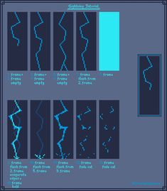 an old computer screen showing the different lines and shapes that are used in this game