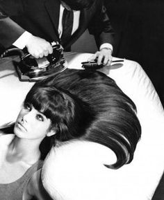 Flat Iron Mistakes to Avoid by Number 4 Haircare 1960’s Hair, 1960s Hair, Flat Irons, Japan Tattoo, Hair Straighteners, How To Iron Clothes, White Photo, Big Hair, Flat Iron