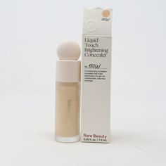 Rare Beauty Liquid Touch Brightening Concealer 180 W 0.25oz/7.5ml New With Box Size: 0.25 oz.  Color: Clear. Rare Beauty Concealer, Coco And Gavin, Mac Studio Finish Concealer, Rare Beauty Liquid, Camouflage Concealer, Brightening Concealer, Giorgio Armani Luminous Silk, Rare Beauty By Selena Gomez, Nars Radiant Creamy Concealer