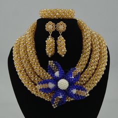 Nigerian Wedding Jewelry Sets Wine Seed Bead Pendant Statement Necklace Set Bride Elegant Beaded Wedding Sets, Gold Beaded Bridal Set For Wedding, Gold Pearl Bridal Sets For Marriage, Formal Gold Pearl Bridal Sets, Elegant Gold Beaded Sets, Nigerian Beads, African Beads Necklace, Handmade Ceramic Jewelry, Nigerian Wedding