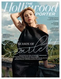 the cover of hollywood reporter magazine featuring a woman in a black dress with her hand on her head