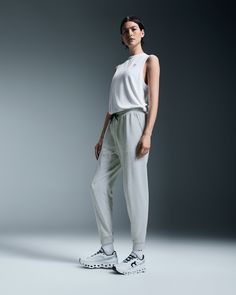 Versatile and easy-going, these comfortable joggers are made for high performance during low-impact workouts | On Women's Movement Joggers Pant in Crater, Size: Large. Travel, low-intensity activities, all-day wear Workout. Performance Running Athleisure Activewear With Elastic Waistband And Tapered Leg, Athleisure Joggers With Comfort Waistband And Tapered Leg, Workout Joggers With Tapered Leg And Elastic Panels, Tapered Leg Joggers With Elastic Side Panels For Workout, Workout Joggers With Elastic Side Panels And Tapered Leg, Athleisure Jogging Pants, Sporty Tapered Leg Sweatpants For Gym, Sporty Joggers With Elastic Waistband For Gym, Sporty Activewear With Elastic Waistband And Tapered Leg