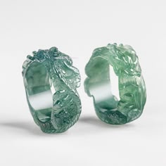 Natural Jadeite Ring Men's A Grade Blue Water 3D Zodiac Dragon Band Ring 10-13 | eBay Mens Jade Ring, Futuristic Rings, Jade Ring For Men, Jade Wedding Ring, Fantasy Rings Magic, Mens Bands, Stone Rings For Men, Thick Rings, Jadeite Ring