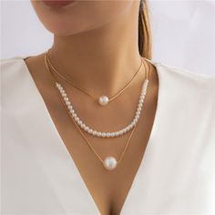 Women's Pearl Strand heart Necklaces - Hearts - Tecwwa Pearl Layered Necklace With Pearl Charm For Gifts, Pearl Charm Layered Necklace Gift, Elegant Layered Necklace With Pearl Pendant As Gift, White Layered Pearl Pendant Necklace As A Gift, White Pearl Pendant Layered Necklace As Gift, Pearl Drop Layered Necklace As Gift, Elegant Layered Necklace With Pearl Pendant For Gifting, White Double Strand Necklace With Pearl Pendant, Pearl Drop Layered Necklace For Gift