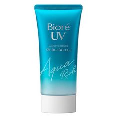 Biore - UV Aqua Rich Watery Essence SPF 50+ PA++++ - 50g – The Skin Counter Clean Girl Aesthetic Skincare, Skin Care Wishlist, Face Glowing, Elegant Things, Gel Sunscreen, Drugstore Products, Korean Skincare Products, Skin And Makeup, Japanese Skincare