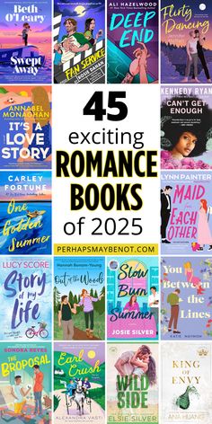 the cover of 25 exciting romance books to read in 2020, including one for each book