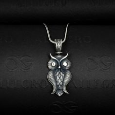 Celtic owl 3D charming necklace for men or women in sterling silver, Animal silver handmade jewelry, Spirituality unique gift charm pendants Symbol For Good Luck ▷Material                   : 925 Sterling Silver ▷Pendant Diameter : 2.10 cm x 5.50 cm (0.82 inch x 2.16 inch ) ▷Chain Thickness    : 0.15 cm ( 0.06 inches ) ▷Pendant Weight     : 6-7 Grams ▷Chain Weight : 18 Inches  - (45cm) =  4.60 Gr 20 Inches - (50cm) =  5.20 Gr 22 Inches - (55cm)  =  5.70 Gr 24 Inches - (60cm) =   6.10 Gr 28 Inche Oxidized Finish Amulet Jewelry As Gift, Oxidized Amulet Jewelry For Gift, Oxidized Finish Amulet Jewelry For Gift, Amulet Necklace With Oxidized Finish As Gift, Oxidized Amulet Necklace For Gift, Gift Amulet Necklace With Oxidized Finish, Handmade Sterling Silver Pendant Charm Necklace, Unique Engraved Necklace As A Gift, Unique Engraved Necklace Gift