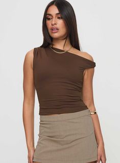 Danza Top Brown Babydoll Tops, Pink Formal Dresses, Fleece Dress, Outerwear Outfit, Strapless Tops, Loungewear Sets, Curve Dresses, Casual Tank Tops, Tops Fall