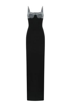 The unique corset waist cinches your figure for a stunning silhouette while the luxurious crepe fabric flows effortlessly to the floor. Perfect for any occasion, this dress is a timeless and sophisticated choice. Luxury Fitted Maxi Evening Dress, Fitted Dinner Dresses With Structured Boning, Elegant Fitted Evening Dress With Boned Bodice, Fitted Luxury Maxi Dress For Gala Events, Luxury Fitted Maxi Dress For Gala, Luxury Fitted Maxi Dress For Galas, Elegant Sleeveless Evening Dress With Corset Back, Elegant Fitted Maxi Dress For Evening, Elegant Corset Dress With Lined And Fitted Bodice