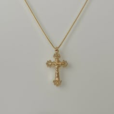 Anastasia Necklace Anastasia Necklace, Ornate Cross, Work Fits, Gold Cross Necklace, Jewelry Accessories Ideas, Dope Jewelry, Classy Jewelry, Stacked Jewelry, Jewelry Lookbook