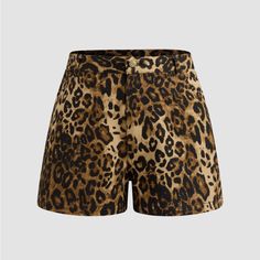 These Are So Cute, But Sadly A Little To Large On Me! New With Tags! Leopard Shorts, Leopard Print Shorts, Clothing Details, Print Shorts, Perfect Wardrobe, Trendy Clothes For Women, Gold Details, Tan Brown, Happy Hour