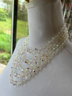 This Amazing vintage necklace is fit for a princess !Perfect for a wedding or special occasion