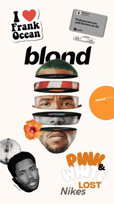 a poster with the words i love frank ocean on it