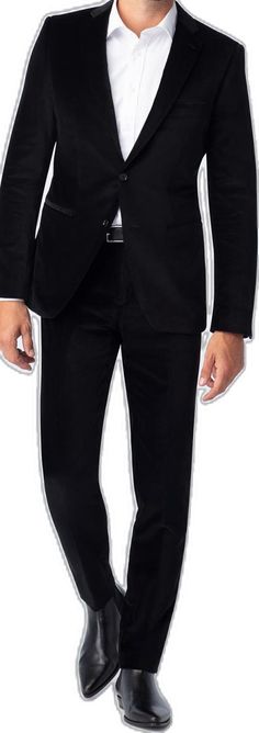 Classic Tailored Velvet Suits, Black Velvet Suit For Semi-formal Occasions, Classic Winter Velvet Suit, Classic Fitted Velvet Suit, Tailored Velvet Suits For Semi-formal Occasions, Tailored Velvet Suit For Semi-formal Occasions, Tailored Velvet Semi-formal Suits, Tailored Velvet Suits For Black-tie Events, Tailored Velvet Suit For Black-tie Events