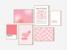 pink and white greeting cards with matching envelopes