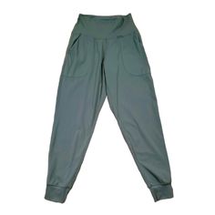 Condition: New Without Tags: Occasion: Activewear Size: Xs Waist Size: 26 In Color: Army Green Material: 80% Nylon, 20% Spandex Compression Area: Waist Brand: Oalka Fit: Athletic Department: Women Type: Pants Inseam: 22 In Style: Sweatpants Features: Pockets Country/Region Of Manufacture: China Season: Fall, Spring, Summer Performance/Activity: Yoga Note: Before Making The Purchase Be Sure To Read Our Previous Note We Try To Take The Best Clear Photos And From Different Points It Is Possible Tha Baggy Athleisure Yoga Pants With Elastic Waistband, Baggy Yoga Pants With Elastic Waistband, Versatile Activewear With Pockets For Loungewear, Sporty Baggy Bottoms For Yoga, Sports Trousers With Pockets, Stretch Sweatpants With Pockets For Yoga, Athleisure Parachute Pants With Loosely Fitted Hips And Pockets, Workout Cargo Pants With Side Pockets, Athleisure Parachute Pants With Loosely Fitted Hips