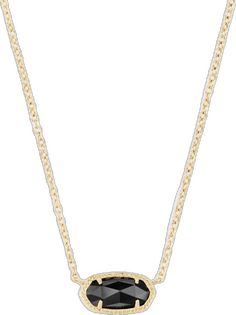 Kendra Scott Black Necklace, Layering Kendra Scott Necklaces, Black Kendra Scott Necklace, Kendra Scott Necklace Black, Birthday Mail, Kendra Scot, School 5th Grade, Elisa Gold Pendant Necklace, Mail Inspo