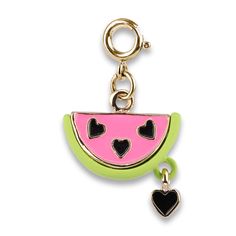 Playful Dangle Personalized Jewelry, Cute Multicolor Jewelry With Removable Charms, Playful Charm Necklace With Dangling Charms For Gift, Cute Jewelry With Removable Charms For Friendship, Cute Metal Jewelry With Heart Charm, Cute Friendship Dangling Charms, Friendship Dangle Jewelry With Removable Charms, Trendy Nickel-free Dangle Charm Necklaces, Trendy Nickel-free Pink Charm Necklace