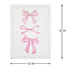 Turn those walls into a cheerful ribbon of expression. Our Bows Canvas Wall Art is the perfect piece for any room needing a little pop of pink. This playful wall art, designed in a charming bow pattern, instantly brightens and personalizes your space. Perfect for nurseries, bedrooms, or creative spaces, it's sure to draw attention and smiles alike. This canvas piece celebrates the joy through its delightful pink tones. The canvas material ensures a classic look that's both airy and vibrant. Ligh Bow Canvas Painting, Bow Painting Art, Bow Wall Art, Art Diy Canvas, Affordable Wall Decor, Initial Canvas, Painting With A Twist, Bow Art, Pink Painting