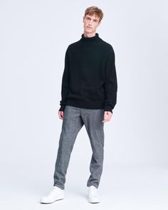 Haldon Cashmere Turtleneck Sweater for Men | rag  bone Casual Cashmere Turtleneck With Ribbed Collar, Casual Cashmere Turtleneck For Work, Casual Wool Turtleneck With Ribbed Collar, Casual Wool Fine Knit Turtleneck, Wool Turtleneck With Ribbed Cuffs For Layering, Wool Turtleneck With Ribbed Collar For Layering, Casual Fine Knit Wool Turtleneck, Casual Wool Turtleneck For Layering, Casual Wool Turtleneck With Ribbed Cuffs