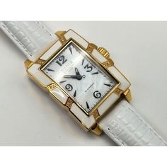 Dedia Swiss Watch Mother Of Pearl Face With Diamonds Gold Tone Womens Watch. Excellent Pre-Owned Condition. New Battery. Elegant White Watches With Metal Dial, White Analog Watches With Rectangular Dial, White Analog Watch With Rectangular Dial, White Rectangular Watch For Gift, Rectangular White Watch As Gift, Rectangular White Watch Gift, Elegant White Jewelry With Rectangular Dial, Classic White Watch With Metal Dial, Classic White Watches With Metal Dial