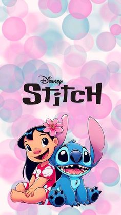 an image of stitch and stitch with the words stitch on it's front cover