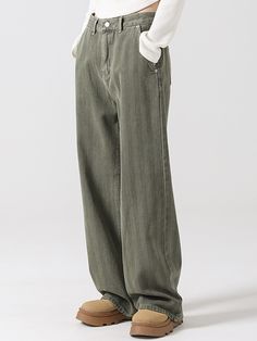 Editor's NotesAVANDRESS' herringbone wide pants with a soft texture and unique mood of AVANDRESS. The pants is comfortable and perfect for casual outfits.- Herringbone wide pants- Pants with a wide fit- Has a long length that covers your ankle- Subtle herringbone pattern- Creates a casual moodMeasurements (inch)S/M/L/XL- Length: 39.4/40.2/41/41.8 inch- Waist: 13/13.8/14.6/15.4 inch- Hip: 19.3/20.1/20.5/20.9 inch- Thigh: 11.8/12.2/12.6/13 inch- Rise: 11.8/12.2/12.6/13 inch- Hem: 9.8/10. Herringbone Pants, Comfy Chic, Wide Pants, Herringbone Pattern, Mens Outerwear, Cool Clothes, Fit Ideas, Pants Jeans, Work Pants